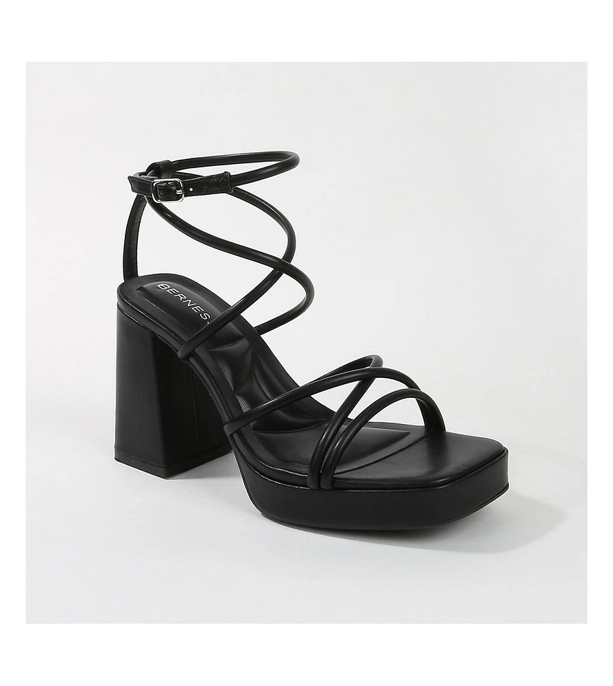 Aggie Strappy Platform Heels