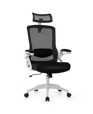 Adjustable Swivel Task Chair Ergonomic Office Chair with Adjustable Lumbar Support for Comfort and Productivity