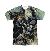 Batman Mens Catch Short Sleeve Adult Poly Crew Tee / T-Shirt