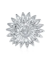 Bling Jewelry Two Tone Brooch Pin Fashion Ladybug Sunflower Daisy Scarf Silver Gold Plated