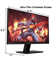 XGaming 24 Inch Monitor Fhd 100Hz, Hdmi Vga Computer Monitor 1080P, 99% sRGB, Low Blue Light Pc Monitor, Ips Framless Screen Build-in Speakers, FreeSy