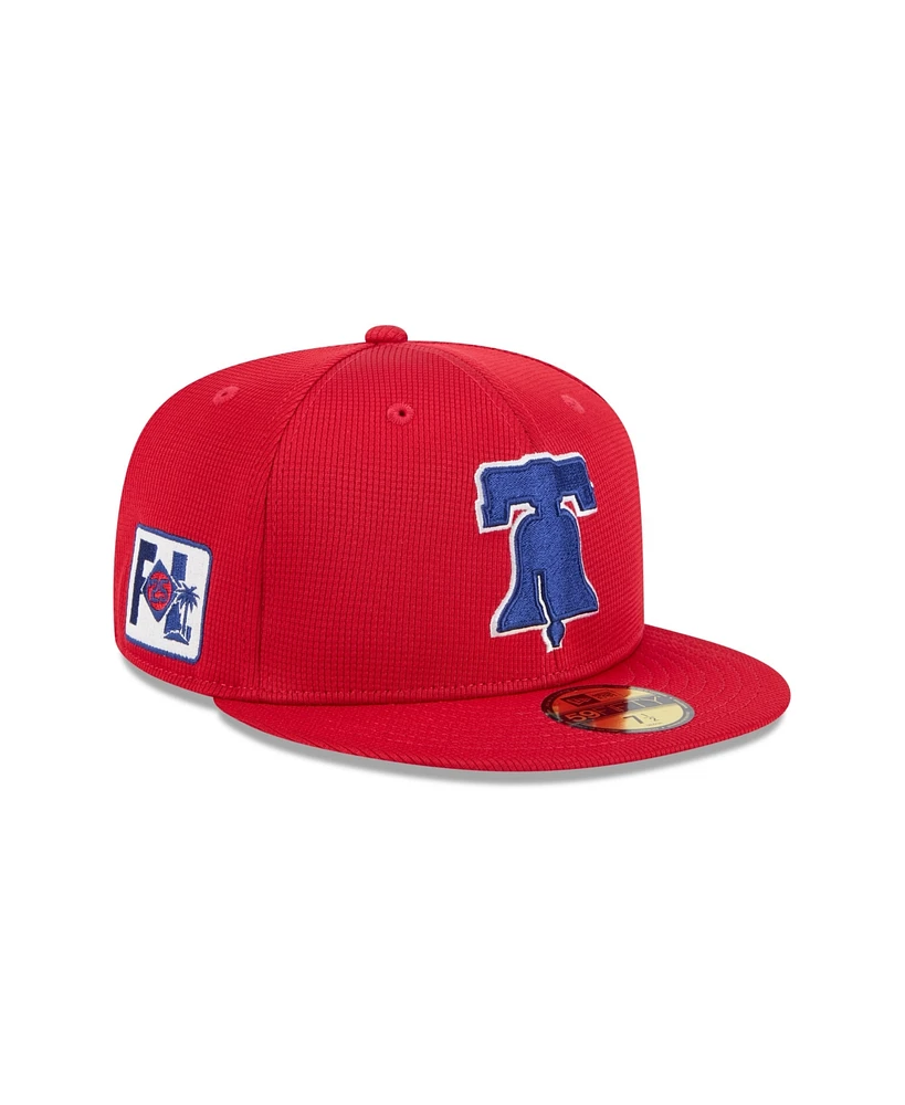 New Era Men's Red Philadelphia Phillies 2025 Spring Training 59FIFTY Fitted Hat