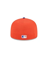 New Era Men's Orange York Mets 2025 Spring Training 59FIFTY Fitted Hat