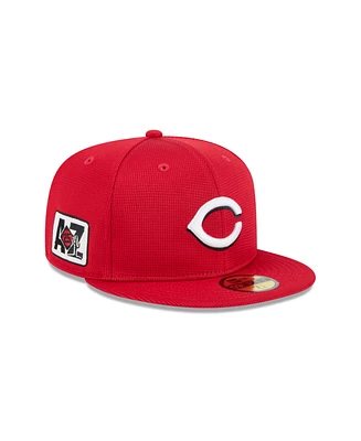 New Era Men's Red Cincinnati Reds 2025 Spring Training 59FIFTY Fitted Hat