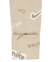 Nike Baby Girls or Boys Printed Footed Coverall