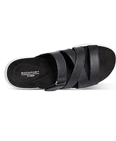 Rockport Women's Qwyn Slip-On Strappy Casual Wedge Sandals