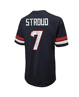 Majestic Threads Men's C.j. Stroud Navy Houston Texans Oversized Name Number T-Shirt