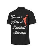 Round21 Men's and Women's Black Wnba Lucky Strike Full-Button Bowling Shirt