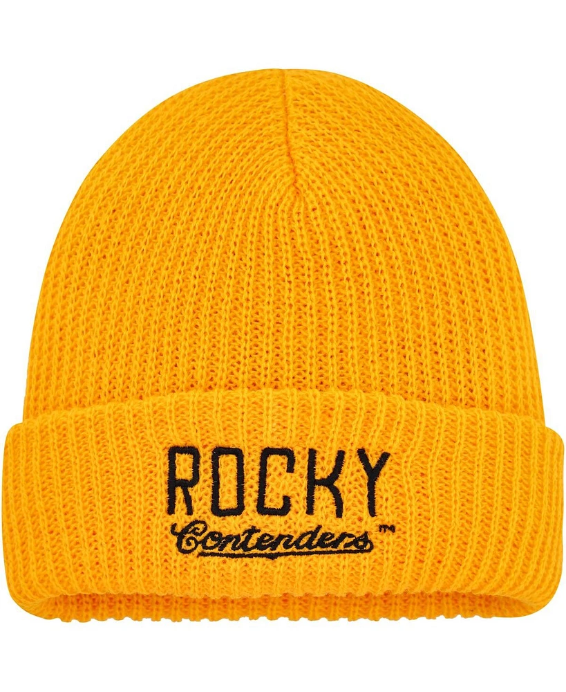 Contenders Clothing Gold Rocky Cuffed Knit Hat