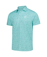 Barstool Golf Men's Aqua Wm Phoenix Open 16 Custom Printed Polo