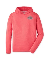 Peter Millar Men's Scarlet Ohio State Buckeyes College Football Playoff 2024 National Champions Pine Performance Pullover Hoodie