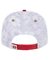 New Era Men's White/Scarlet San Francisco 49ers Aapi Apex Collection Floral 9SEVENTY Stretch-Snap Hat