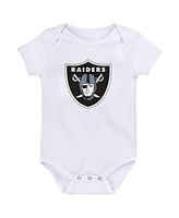 Outerstuff Baby Boys and Girls Las Vegas Raider's Team Starter 3-Pack Bodysuit Set