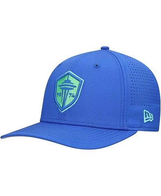 New Era Men's Blue Seattle Sounders Fc 9SEVENTY Coolera Stretch-Snap Adjustable Hat