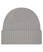 New Era Men's Gray Brooklyn Nets Color Pack Cuffed Knit Hat