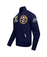 Pro Standard Men's Navy Denver Nuggets Area Code Full-Zip Jacket