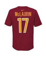 Nike Big Boys and Girls Terry McLaurin Burgundy Washington Commanders Team Pride Player Name Number T-Shirt