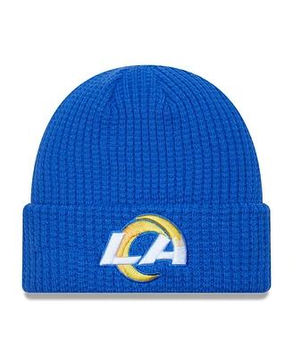 New Era Men's Royal Los Angeles Rams Prime Cuffed Knit Hat