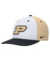 Nike Men's White/Gold Purdue Boilermakers Pro Performance Snapback Hat