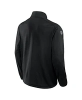 Fanatics Men's Black Boston Bruins Big Tall Authentic Pro Quarter-Zip Sweatshirt
