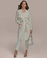 Donna Karan New York Women's Long Belted Cardigan