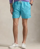 Polo Ralph Lauren Men's 5.75-Inch Traveler Classic Printed Swim Trunks