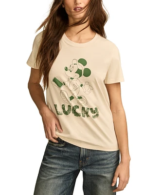 Lucky Brand Women's Cotton Minnie Mouse T-Shirt