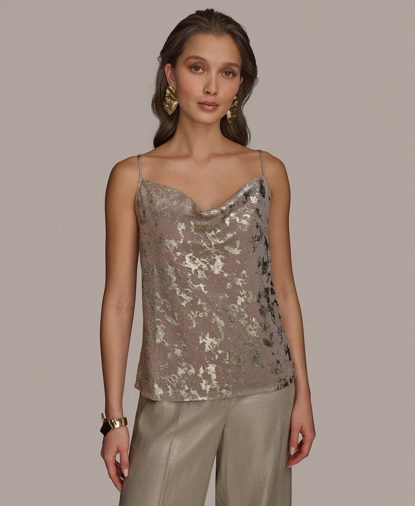 Donna Karan New York Women's Metallic Burnout Camisole