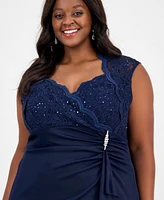 Connected Plus Sequin-Detail Dress