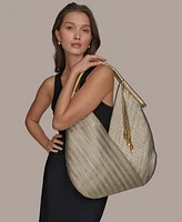 Donna Karan New York Baldwin Large Metallic Shoulder Bag
