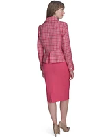 Tommy Hilfiger Women's Double-Breasted Tweed Blazer