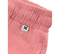 Hurley Big Girls Cotton Crinkle Gauze Woven Beach Pants
