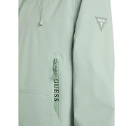 Guess Men's Water Resistant Tech Stretch Hooded Windbreaker