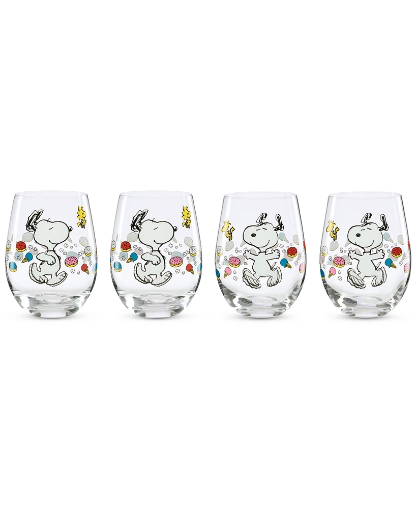 Lenox Chef Snoopy Tumblers, Set of 4