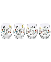 Lenox Chef Snoopy Tumblers, Set of 4