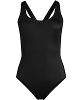 Lands' End Women's Dd-Cup Tugless X-Back One Piece Swimsuit