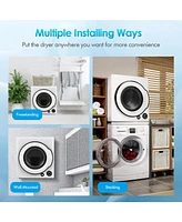 Compact Electric Tumble Laundry Dryer with Stainless Steel Tub