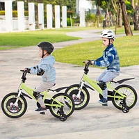 Kids Adjustable Bike with Detachable Training Wheels Safe and Fun Bicycle for Ages 4-8 Years Old