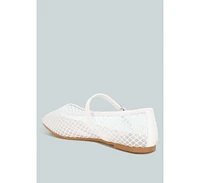 averona mesh mary jane flats