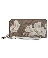 Calvin Klein Audrey Boxed Floral Logo Emboss Wallet