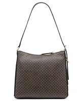 Calvin Klein Mandy Signature Top Zipper Shoulder Bag