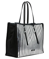 Calvin Klein Modern Essentials Pieced Metallic Tote