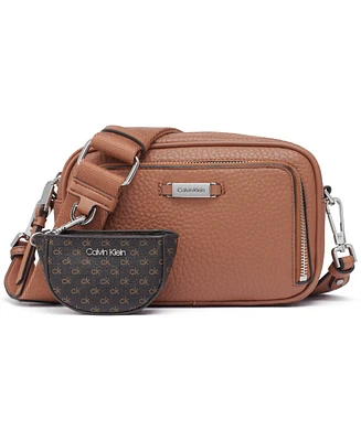 Calvin Klein Zulle Top Zipper Camera Bag with Signature Hang Off