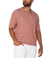 Liverpool Los Angeles Men's Relaxed-Fit Sweater-Knit Polo Shirt