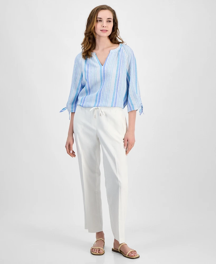 Jones New York Women's Pull-On Wide-Leg Pants