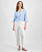 Jones New York Women's Pull-On Wide-Leg Pants