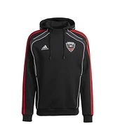 Adidas Men's Black D.c. United 2025 Travel Pullover Hoodie