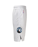 Nike Big Boys and Girls White Minnesota Timberwolves 2024/25 City Edition Swingman Performance Shorts