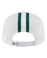 New Era Men's White New York Jets Throwback Helmet 9FIFTY Snapback Hat