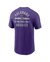 Nike Men's Purple Colorado Rockies 2-Hit T-Shirt